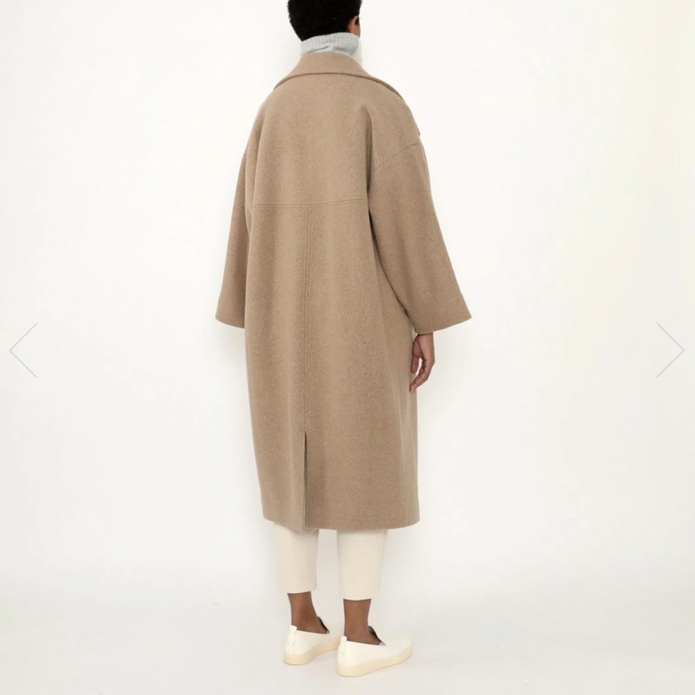 7115 by Szeki NWT OVERSIZED WOOL COAT - FW21 - DESERT SAND - Picture 3 of 5